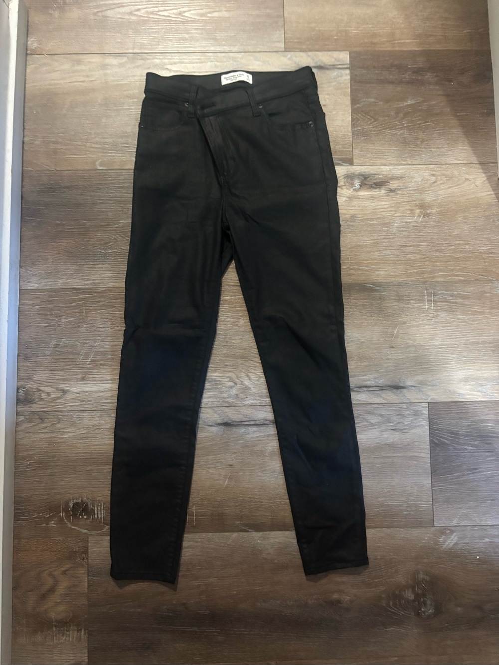 Abercrombie & Fitch super skinny ankle High Rise Black Pants